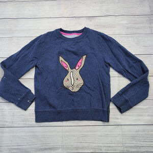 11/12 Mini Boden Bunny Applique Pullover